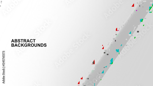 Simple modern white grey abstract background