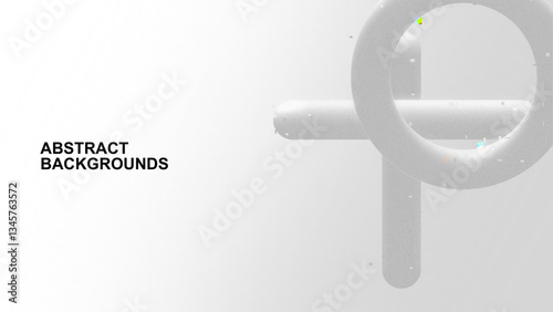 Simple modern white grey abstract background