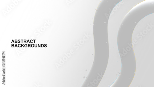 Simple modern white grey abstract background