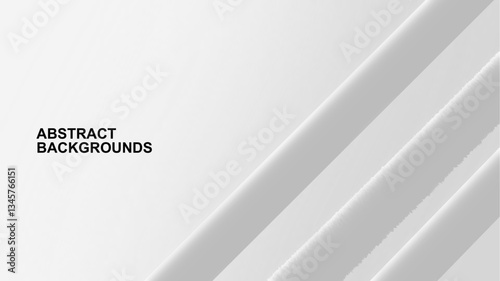 Simple modern white grey abstract background
