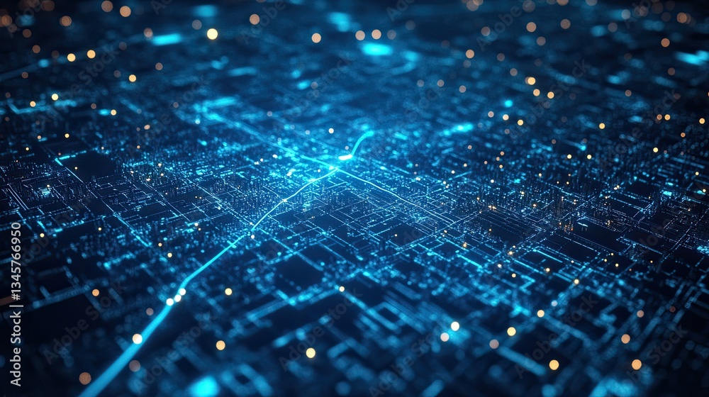 A global network concept with connections between major cities on a digital blue map. A global network concept with connections between major cities on a digital blue map.