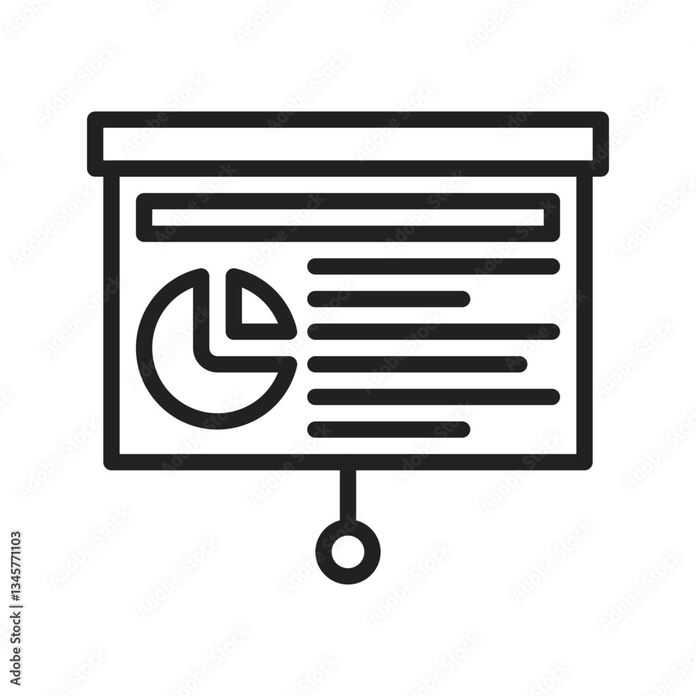 Presentation icon vector image. Suitable for mobile apps, web apps and print media. Presentation icon vector image. Suitable for mobile apps, web apps and print media.