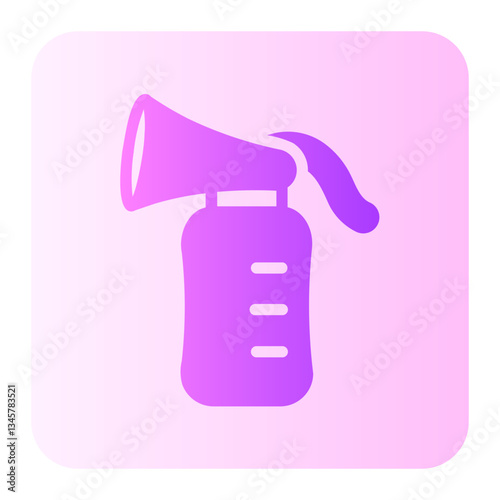 breast pump gradient icon