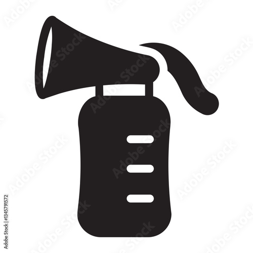 breast pump glyph icon