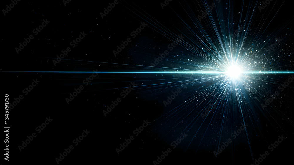 Fototapeta premium Abstract Light Explosion Effect Design