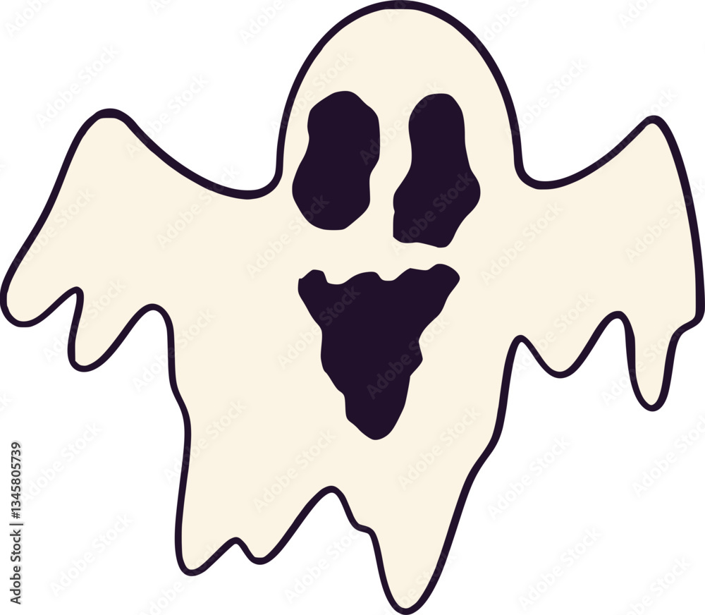 Obraz premium Halloween Ghost Illustration