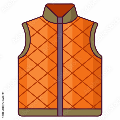 quilted vest with lightweight padding
