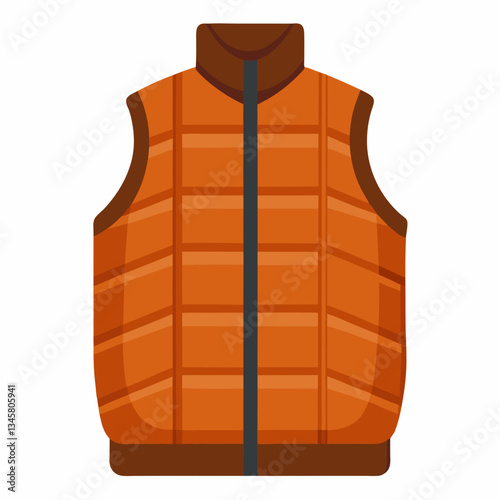 quilted vest with lightweight padding