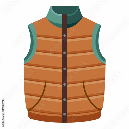 quilted vest with lightweight padding