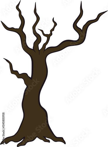Halloween Tree Illustration