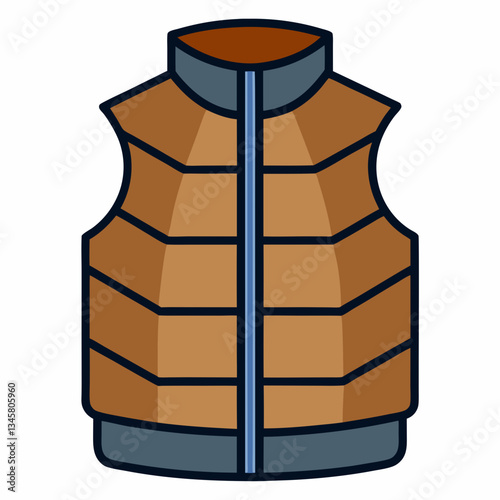 quilted vest with lightweight padding