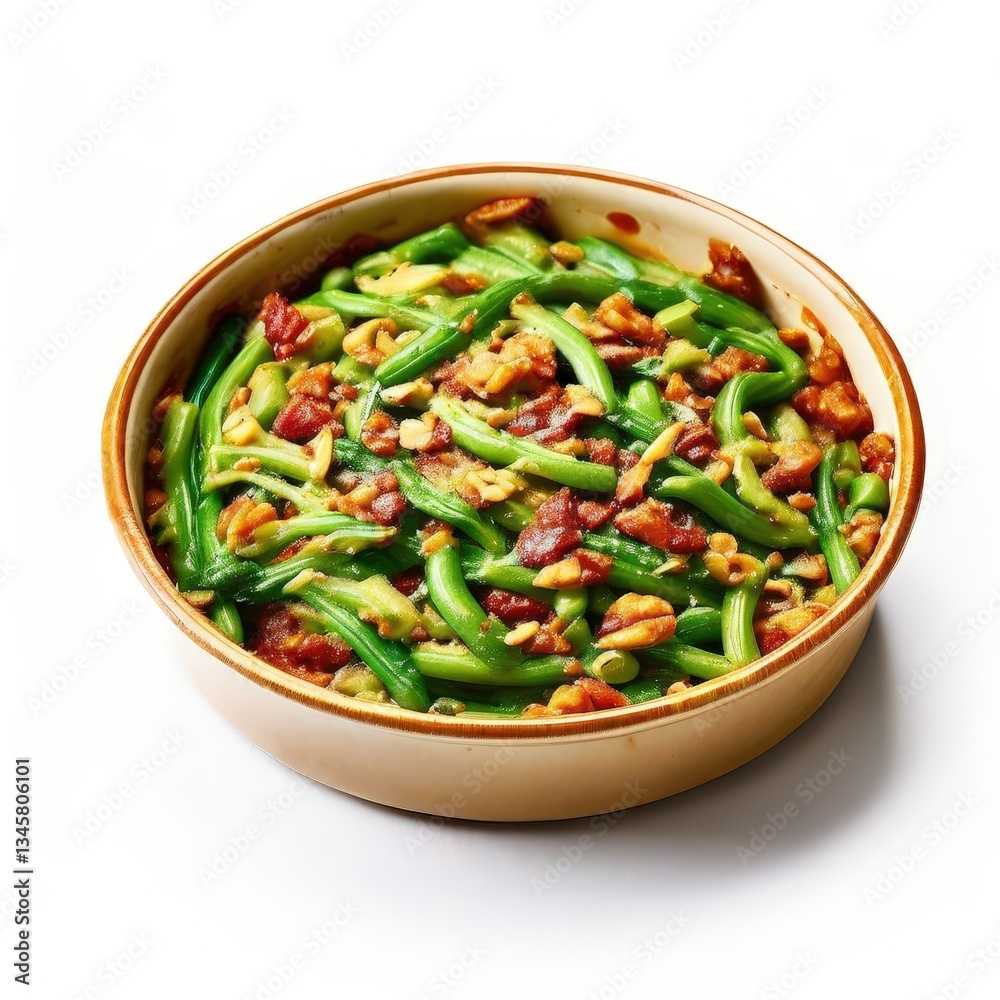 an AI Image Generator, Freshly Cooked Green Beans with Garlic, an AI Image Generator, Freshly Cooked Green Beans with Garlic,