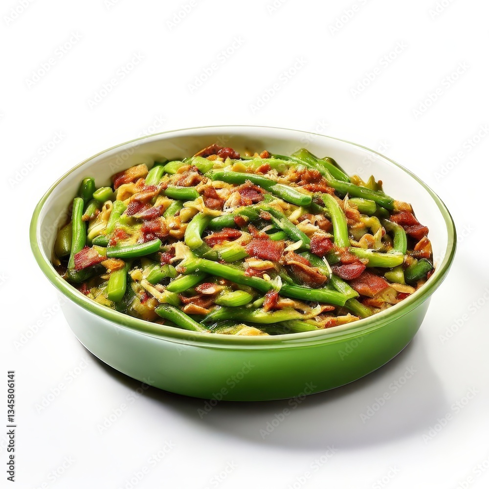an AI Image Generator, Freshly Cooked Green Beans with Garlic, an AI Image Generator, Freshly Cooked Green Beans with Garlic,