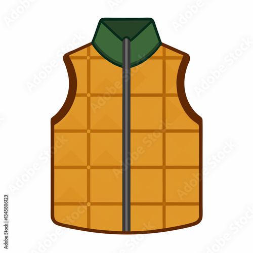 quilted vest with lightweight padding