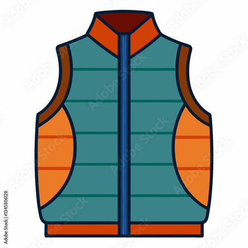 quilted vest with lightweight padding