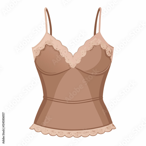 lace trimmed camisole with delicate straps