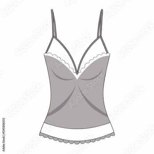 lace trimmed camisole with delicate straps