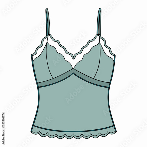 lace trimmed camisole with delicate straps