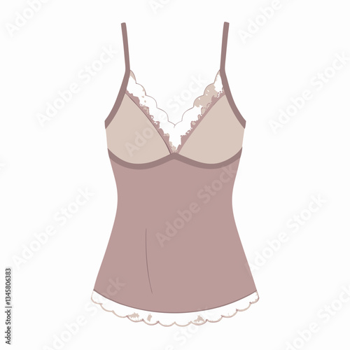 lace trimmed camisole with delicate straps