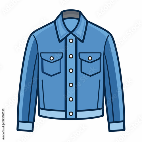 classic denim jacket with button details