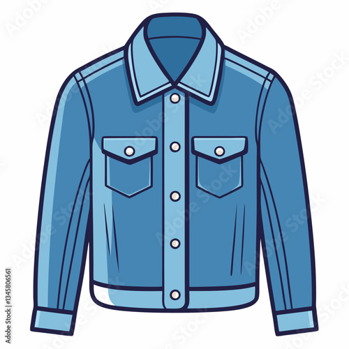 classic denim jacket with button details
