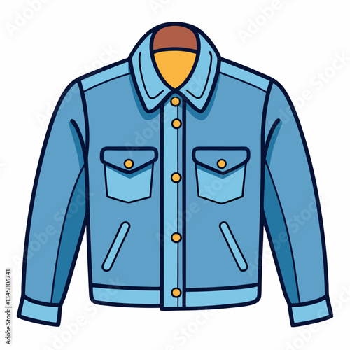 classic denim jacket with button details