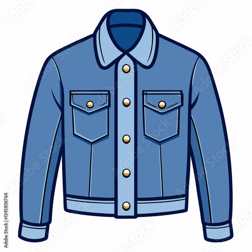classic denim jacket with button details