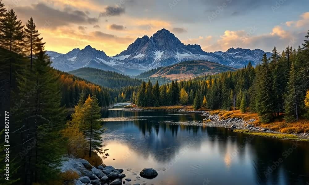 lake in the mountains