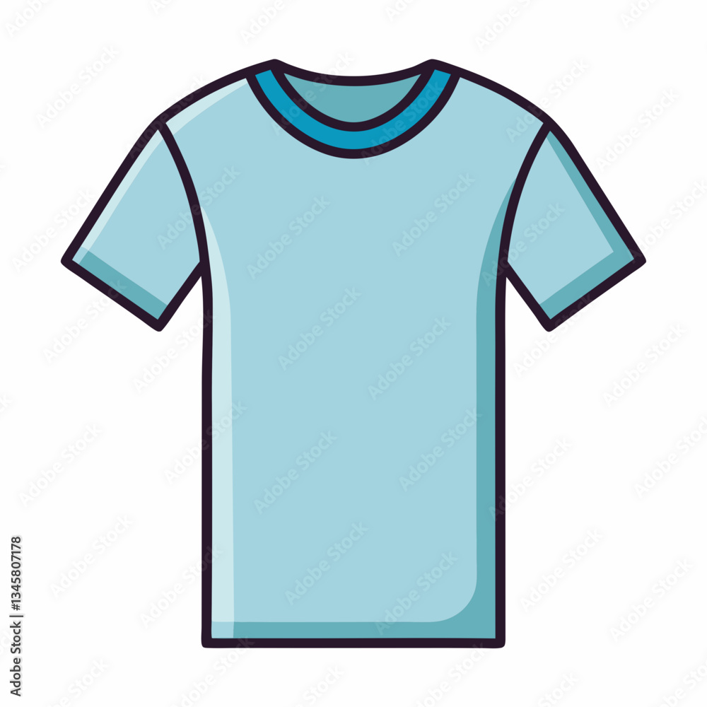 soft cotton t shirt with a round neckline soft cotton t shirt with a round neckline