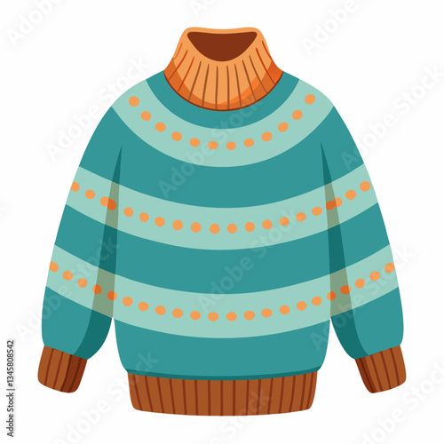 cozy knit sweater with ribbed cuffs  