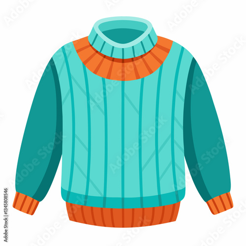 cozy knit sweater with ribbed cuffs  