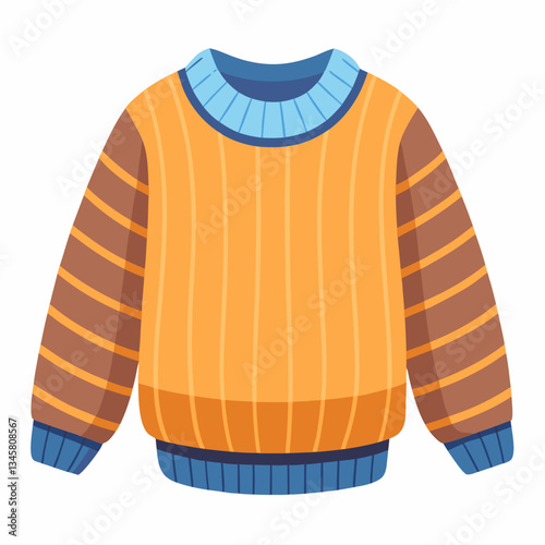 cozy knit sweater with ribbed cuffs  