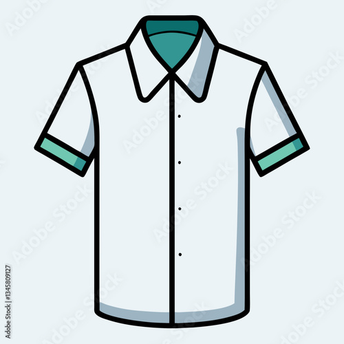 breathable linen shirt with short sleeves