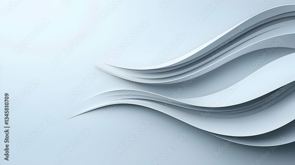 Obraz premium Abstract Light Gray Wave Design Background