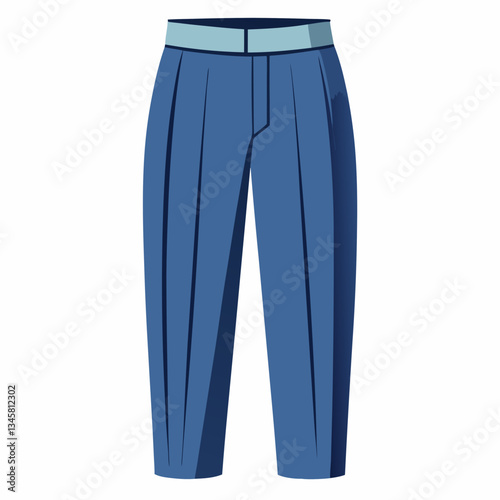 tailored dress pants with pressed pleats