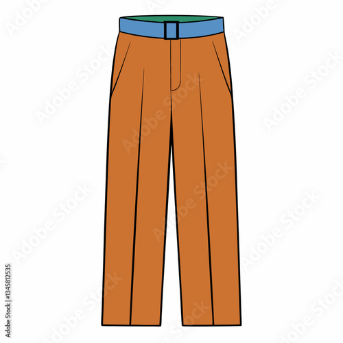 tailored dress pants with pressed pleats