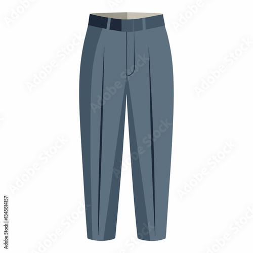tailored dress pants with pressed pleats