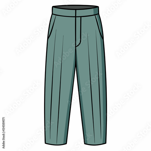 tailored dress pants with pressed pleats
