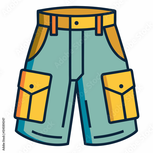 casual cargo shorts with multiple pockets