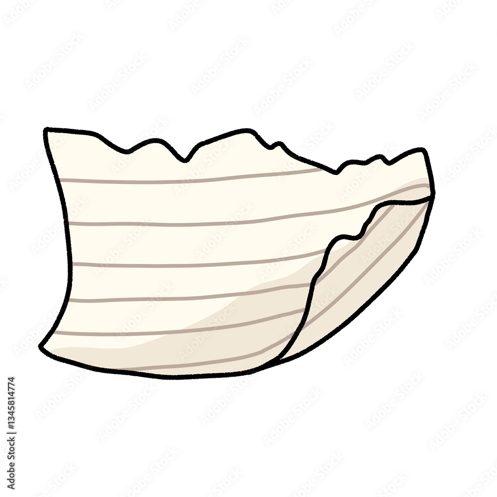 Fototapeta premium Torn Notebook Paper Illustration