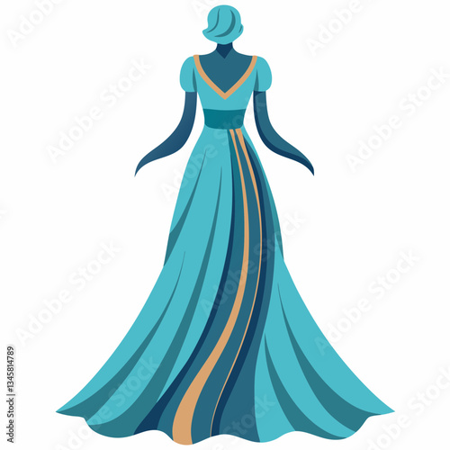 elegant maxi dress with flowing fabric 
