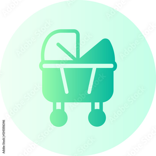 Crib gradient icon