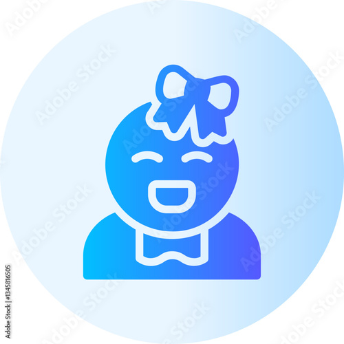 Baby  gradient icon