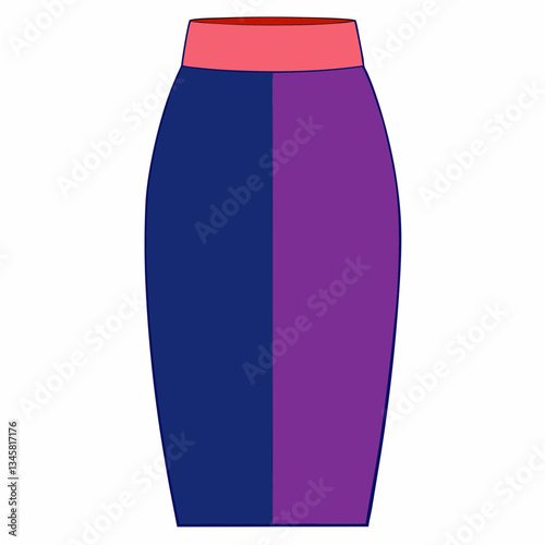 chic pencil skirt with a high waist 