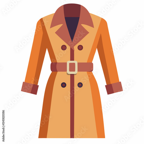 stylish trench coat with a belted waist 
