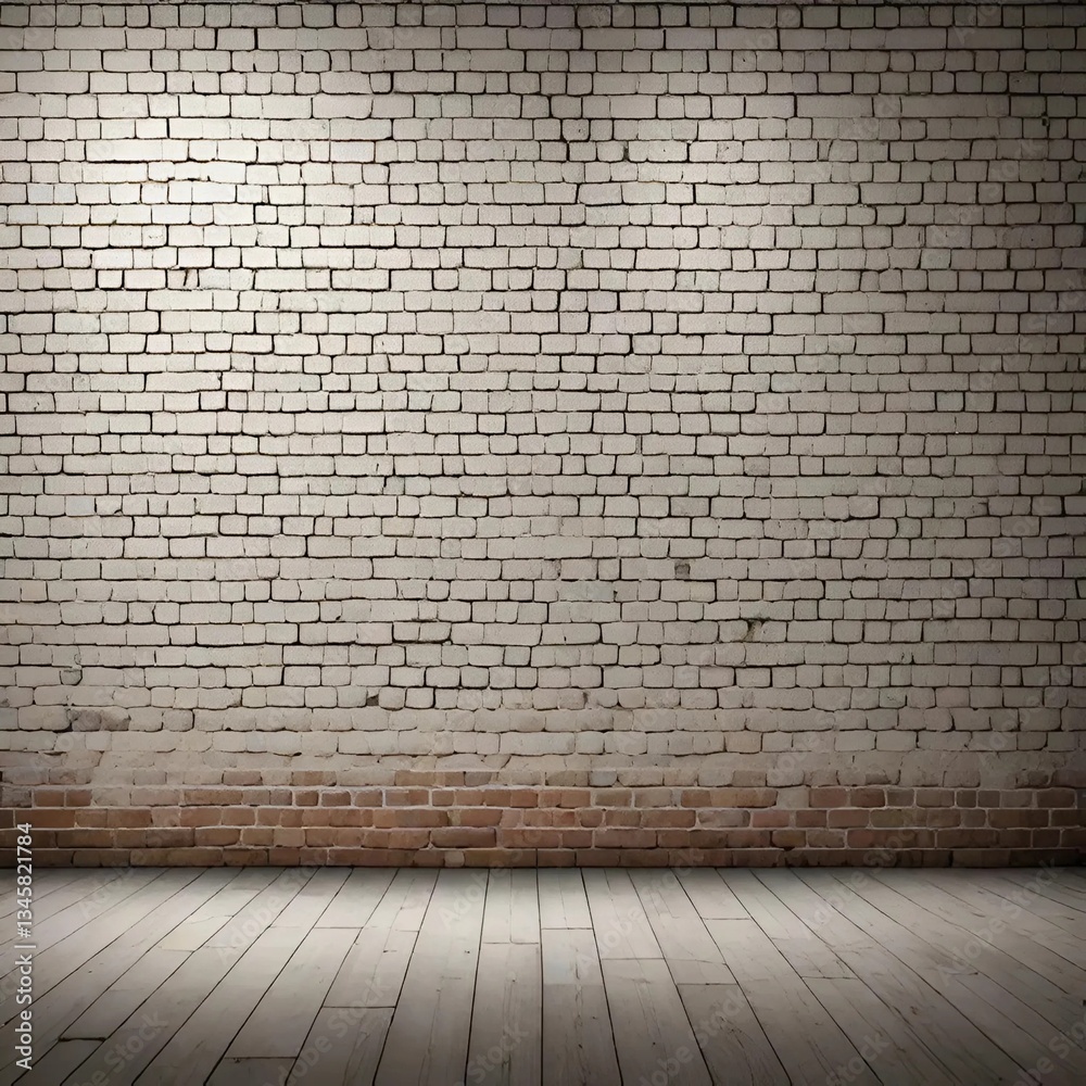 Fototapeta premium empty room with brick wall