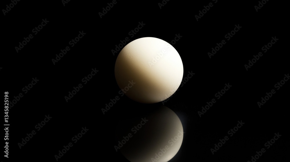 A single white egg sits on a dark surface, ready to hatch A single white egg sits on a dark surface, ready to hatch