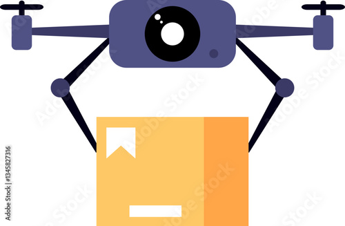 Drone Delivery Illustration
