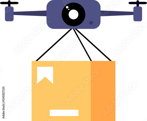 Drone Delivery Illustration
