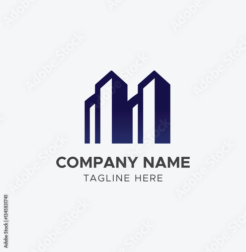 Creative Real Estate Building Logo – Ideal for Realtors & Developers
